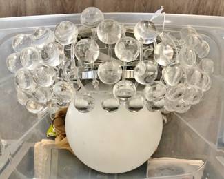 Cool 1970's Acrylic Globe Chandelier