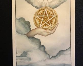 Original Watercolor Painting for a Tarot Card by Dominic Murphy