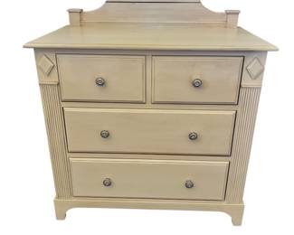 49. Custom Butter Cream 4 Drawer Chest W 33.5" D19.5" H 38"