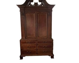 3. Entertainment Center/ Universal Furniture Console Interior W 45" D 20" H 30" Door Panels Of Interior Console Open Out To 24" W 54" D 26" H 89"