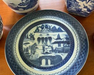 24. Imperial Blue Mottahedeh Plate 10"