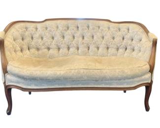 2. Vintage French Style Setee Solid/Beautiful Condition W 58" D 34" H 30" 2 of 2