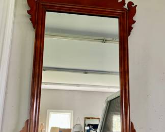 34. Vintage Chippendale Mirror Handmade By Eldred Wheeler W 20" H 37"