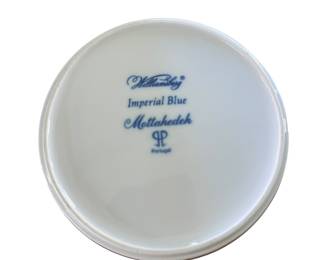 24. Imperial Blue Mottohedeh Round Box