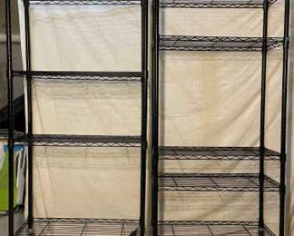 Black Storage Shelving Units