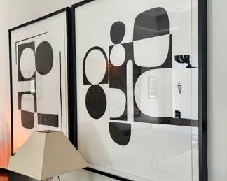 "The Potential of a Rectangle" & "The Potential of a Rectangle II" Signed Liz Roache Prints (Boston Artist)