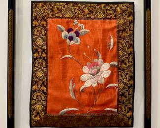 Framed Silk Embroidery
