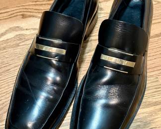 Vintage Gucci Black Leather Shoes