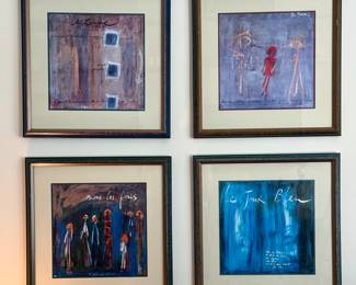 (5) French Prints