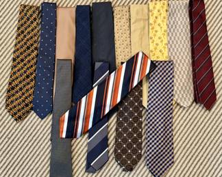 Assorted Ties, Cuccinelli, Hermes, Zegna and Others