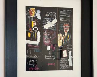 "Horn Players," Jean-Michel Basquiat Framed Print