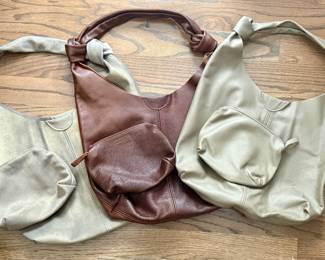 Anees Leather Bags with Cosmetic Bags