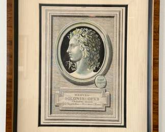 Vintage "Medusa" Framed Book Illustration