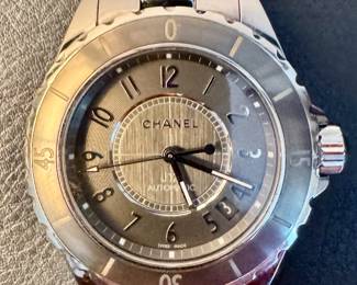 Chanel Automatic Watch with Titanium Ceramic Grey & Stainless Steel - Model J12, SN 47352