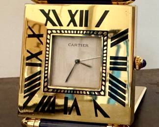 Cartier Quartz Folding Travel Alarm Clock
