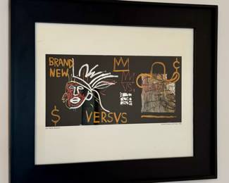 Untitled (Cowboy & Indian), Jean-Michel Basquiat Framed Print