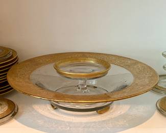 Vintage Tiffin Franciscan Serving Pieces and Candle Sticks