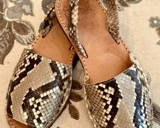 Ishvara Snakeskin Sandals