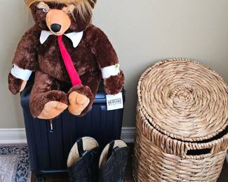 Trump bear $25, Tony Lama cowboy boots