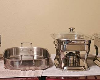 Stainless serving items