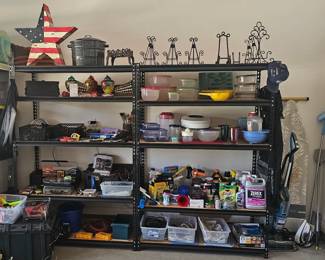 Garage items...tools, chemicals, Tupperware and more!
