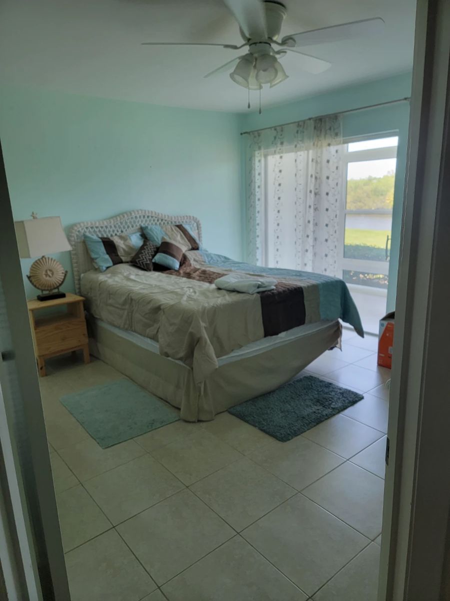 Wicker bed with mattress and box springs
