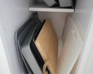 Baking pans and cutting boards