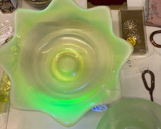 Vintage Lotus Bowl - glows