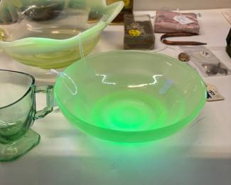 Jadite bowl-glows