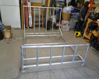 Speed Rail Aluminum full size bed frame (used in movies)