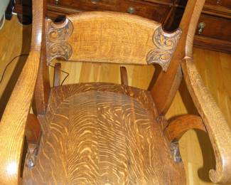 Antique Norse God Rocking Chair