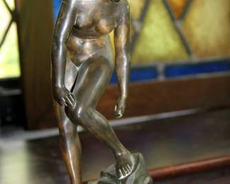 Nude Bronze Signed Buhmer
