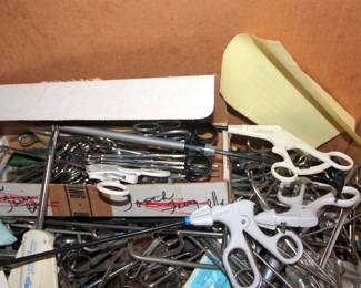 Surgical Equipment, Auto Suture Passers, Suture Practice Board, Scissors, Tweezers