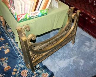 Elegant Set of French Belle Epoque Cast Iron & Brass Twin Beds (Footboards)