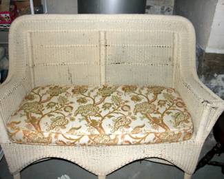 Wicker Settee