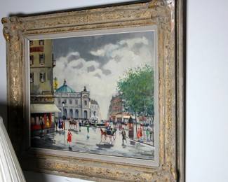 A. De Fleury Oil on Canvas Painting