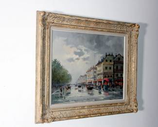 A. De Fleury Oil on Canvas Painting