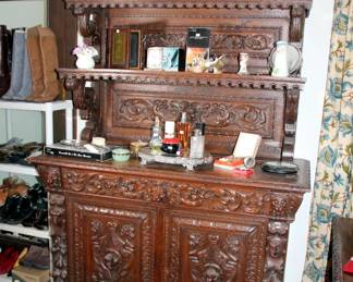 Heavily Carved oak Buffet