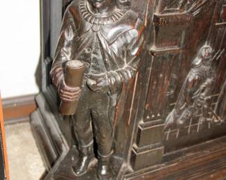 Detailed oak carving