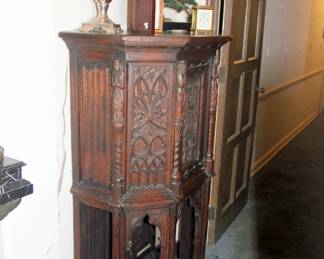 Heavily Carved Oak cabinet