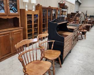 Just some of the large lot of furniture available!