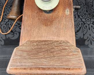 Oak wall telephone