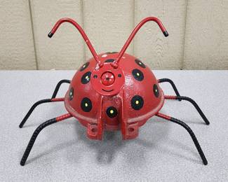 Ladybug garden art