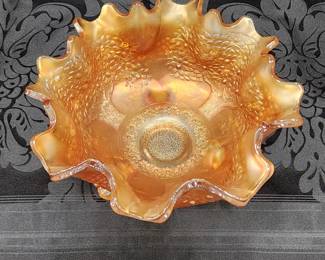 Carnival glass bowl