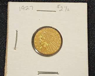 1927 2 1/2 Dollar Gold Coin