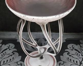 Jelly Fish blown glass compote