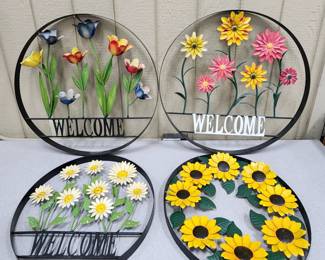 Metal Garden signs