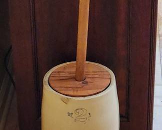 #2 western stoneware butter churn