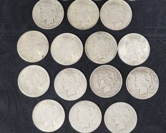 Morgan and Peace Silver Dollars
