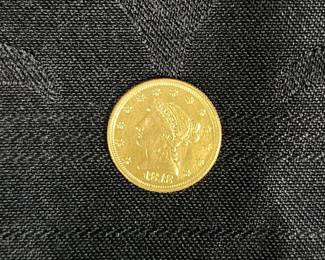 1878 2 1/2 Dollar Gold Coin